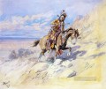 馬に乗ったインディアン チャールズ マリオン ラッセル アメリカのインディアン
